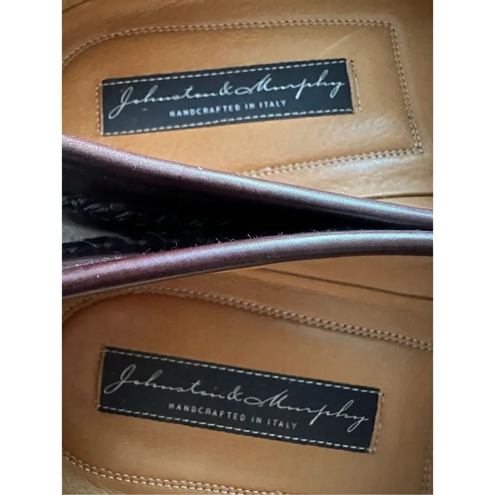 Johnston & Murphy Genuine Ostrich Tassel Loafers Men’s Size 10